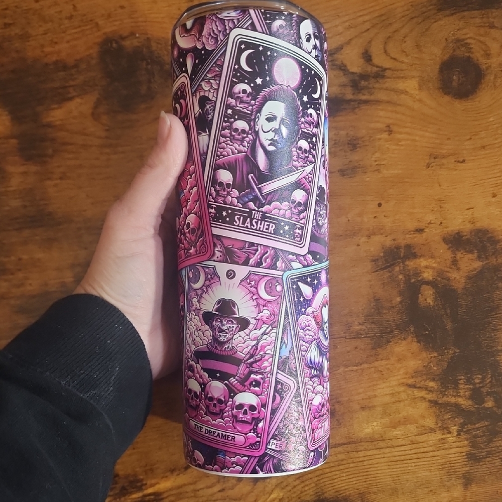 Purple Tarot Card Themed Tumbler 20oz